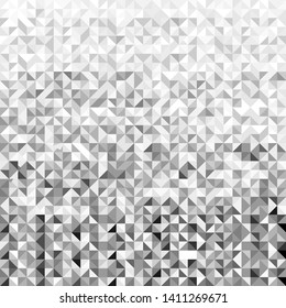 Monochrome black and white gradient abstract geometric shape seamless pattern background.
