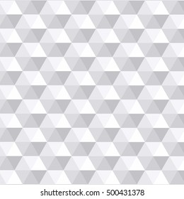 Monochrome, black and white hexagonal and cube shapes pattern wallpaper background.