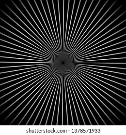 monochrome black and white lines background. optical illusion