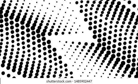 Monochrome black and white retro comic pop art background with dots, cartoon halftone background vector illustration eps10