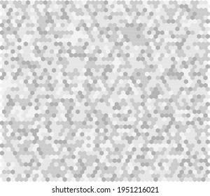 Monochrome, Black and White vector pattern with hexagon. Geometric sample of repeating on white background in halftone style.