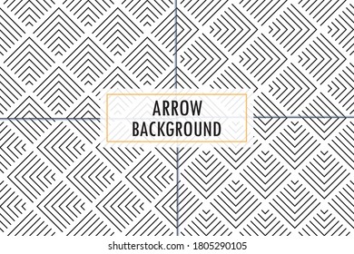 Monochrome (Black/White) Arrow Background Vector