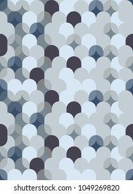 Monochrome blue fabric pattern, Wallpaper. Beautiful.  Abstract vector seamless texture