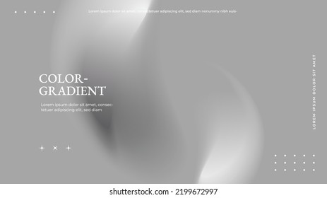 Monochrome blurred background for wallpaper. White gray abstract background. Light gray, Holographic gradient color. Vector illustration - Shutterstock ID 2199672997