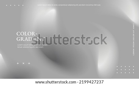 Monochrome blurred background for wallpaper. White gray abstract background. Light gray, Holographic gradient color. Vector illustration