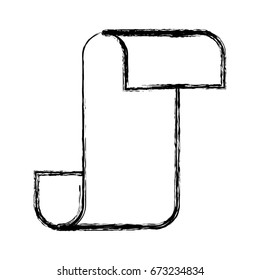 monochrome blurred silhouette of continuously paper sheet vector illustration