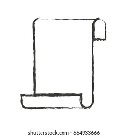 monochrome blurred silhouette of continuously sheet in blank vector illustration
