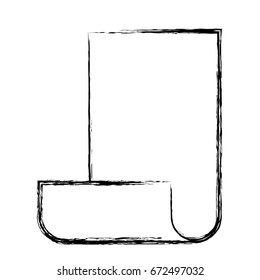 monochrome blurred silhouette of continuously sheet vector illustration