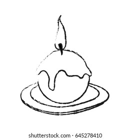 monochrome blurred silhouette with decorative circular candle spa