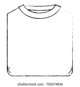 monochrome blurred silhouette of man t-shirt folded vector illustration