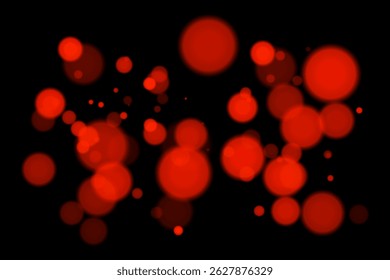 Fundo de bokeh monocromático com círculos brilhantes em branco suave no fundo preto. Elegante efeito de desfoque leve para design e sobreposições vetoriais abstratos, mínimos ou digitais.