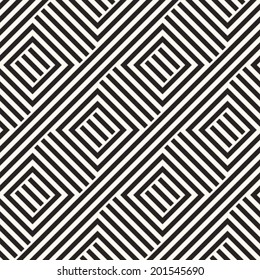 Monochrome Broken Geometric Textured Pattern