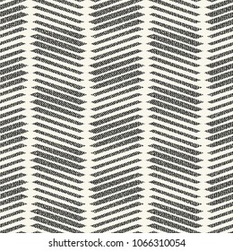 Monochrome Broken Stripe In Mottled Effect Textured Pattern