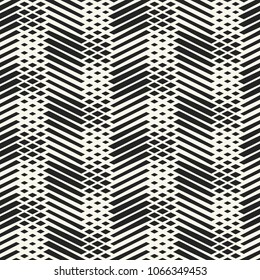 Monochrome Broken Striped Geometric Pattern