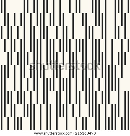 Monochrome Broken Striped Textured Pattern