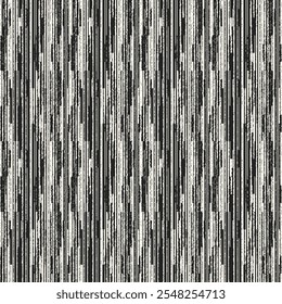 Monochrome Broken Wavy Striped Pattern