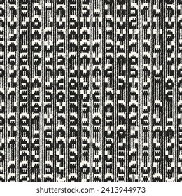 Patrón texturizado de elementos abstractos monocromáticos