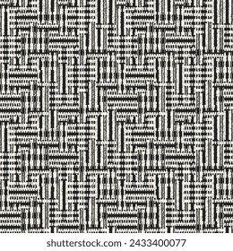 Monochrome Brushed Broken Geometric Pattern
