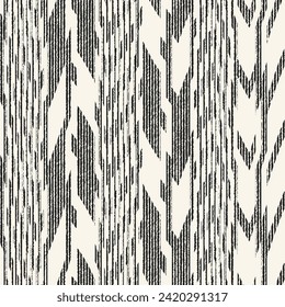 Monochrome Brushed Broken Stripe Pattern