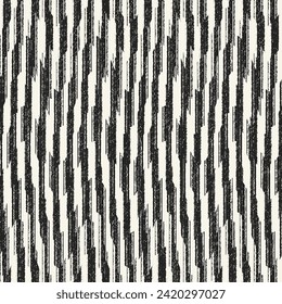 Monochrome Brushed Broken Stripe Pattern