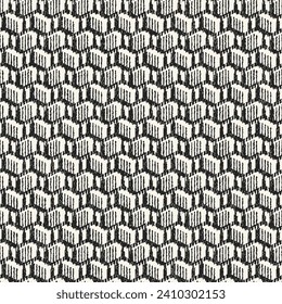Monochrome Brushed Grain Textured Pattern
