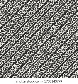 Monochrome Brushed Intricate Striped Pattern