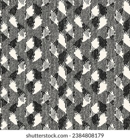 Monochrome Brushed Mottled Textured Pattern