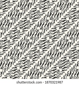 Monochrome Brushed Textured Diagonal Subtle Striped Pattern