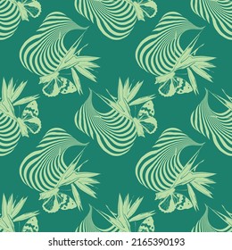 Monochrome butterfly Textured Pattern. Creative doodle art pattern with different shapes and textures

