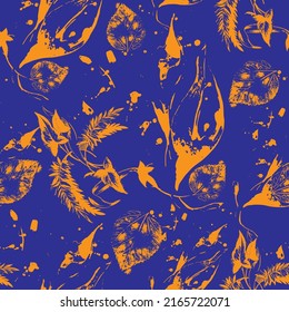 Monochrome butterfly Textured Pattern. Creative doodle art pattern with different shapes and textures
