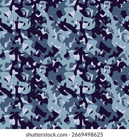 Patrón sin costuras de camuflaje monocromo. Fondo dibujado a mano para su diseño. Textil, embalaje, decoración de blog, Anuncio, cartel, papel de embalaje. Vector. 
