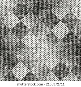 Monochrome Canvas Textured Checked Pattern