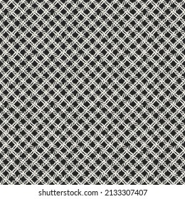 Monochrome Canvas Textured Grid Pattern