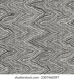 Monochrome Canvas Textured Wavy Pattern