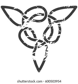 Monochrome Celtic pattern. Infinity symbol. Pattern for Scandinavian or Celtic ornament. Vector illustration