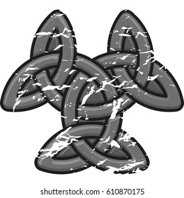 Monochrome Celtic pattern. Infinity symbol. Pattern for Scandinavian or Celtic ornament. Vector illustration EPS10