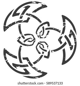 Monochrome Celtic pattern. Pattern for Scandinavian or Celtic ornament. Vector illustration 