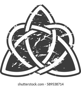 Monochrome Celtic pattern. Pattern for Scandinavian or Celtic ornament. Vector illustration 