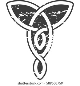 Monochrome Celtic pattern. Pattern for Scandinavian or Celtic ornament. Vector illustration 