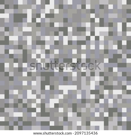 Monochrome censored blur effect endless wallpaper. Censor pixel texture. Nude skin seamless pattern. Mosaic design background. Pixel art. Abstract vector illustration