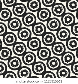 Monochrome Chain Dots Textured Pattern