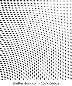 Monochrome chaotic half-tone texture. Vector black and white background of dots