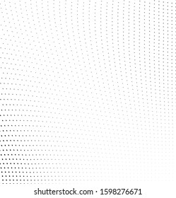 Monochrome chaotic half-tone texture. Vector black and white background of dots