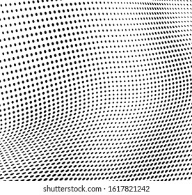 Monochrome chaotic half-tone texture. Vector black and white background of dots