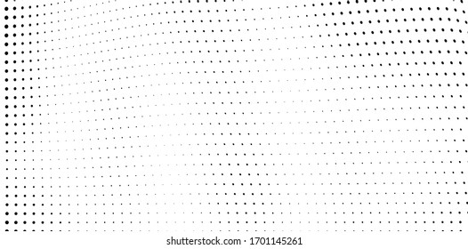 Monochrome chaotic half-tone texture. Vector black and white background of dots