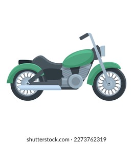 Monochrome chopper icon cartoon vector. Bike rider. Motor ride