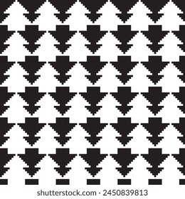 Navidades monocromas diseño de patrón de isla justa para textiles de moda, prendas de punto y gráficos