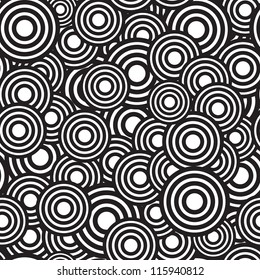monochrome circle seamless