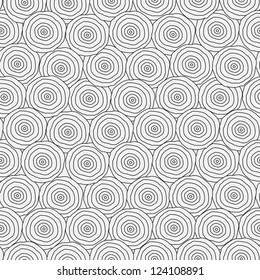 monochrome circles seamless texture