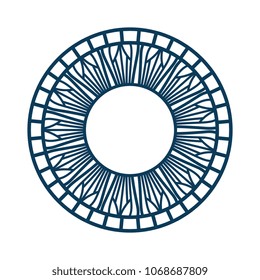 monochrome and circular mandala